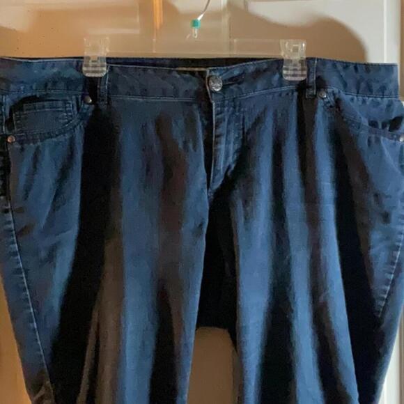 d. jeans Dark Blue size 20W Cropped jeans - Picture 2 of 8